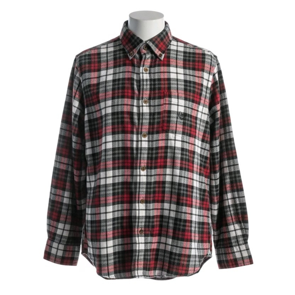 Men's Chaps Red and Black Plaid Shirt Small